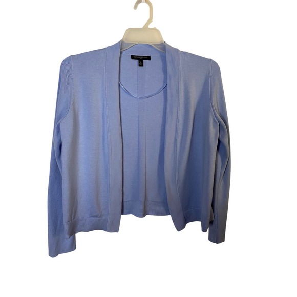 Banana Republic Sweaters - Banana Republic Women Large Blue Open Front Cardigan Cotton Rayon Knit Sweater